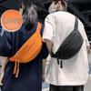 Unisex Schwarze Umhänge-Bauchtasche - Vielseitige Schulter- und Brusttasche für Sport-Trend