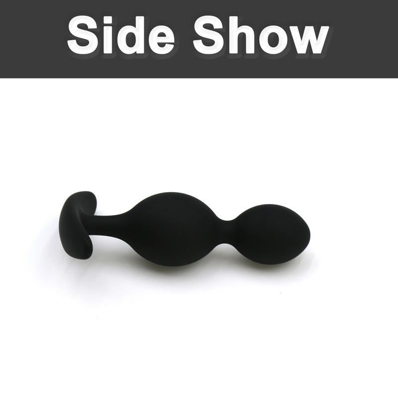 Silicone Anal Butt Plugs, Anal Trainer Dual-Ball Anal Plug Anal Training Sets for Beginners Advanced Users ,outdoor wearable
