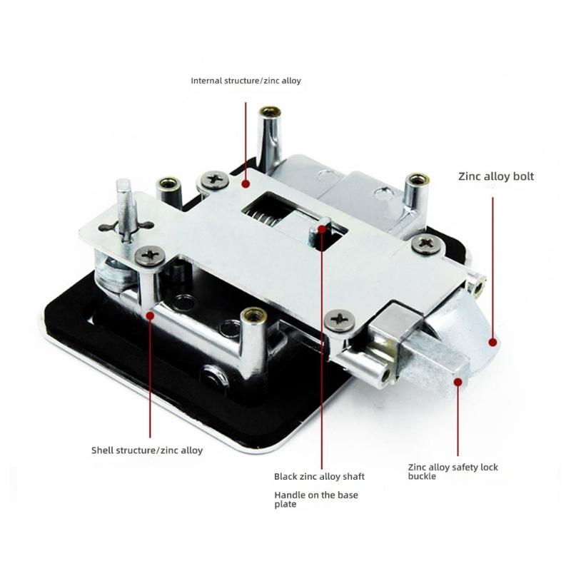 Waterproof Entry Door Lock Campers Marine Lock Aluminum Construction Double Side Access For Campers Trailers