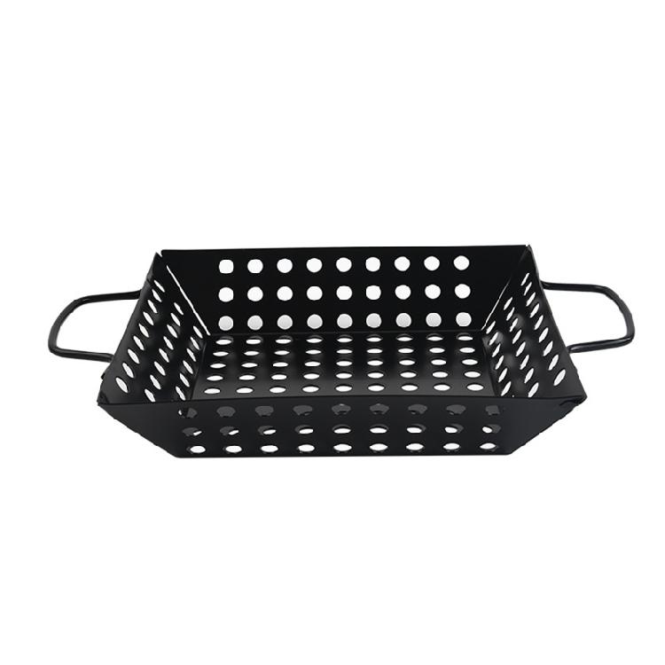 Vegetable Grill Baskets Grill Baskets Carbon Steel Material BBQ Plate 3 Sizes