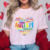 Damenbekleidung Live Love Accept Autismus-Bewusstseins-T-Shirts für Frauen Bewusstseinsmonat Grafik Y2k Oberteile Autismus Sommer-T-Shirts