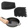 Cast Iron Pan Scraper Grill Pan Scrapers Oil Stain Cleaner Scraper Frying Pan Cleaners Striped Cookware Cleaning Tool For Pans