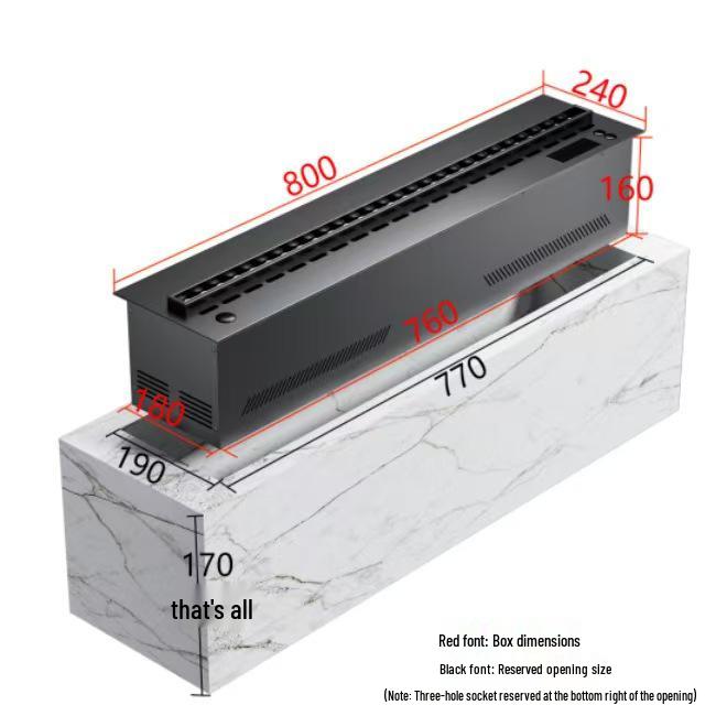 European Style 3D Atomizing Fireplace: Built-in Electronic Flame & Humidifier TV Cabinet Decor.
