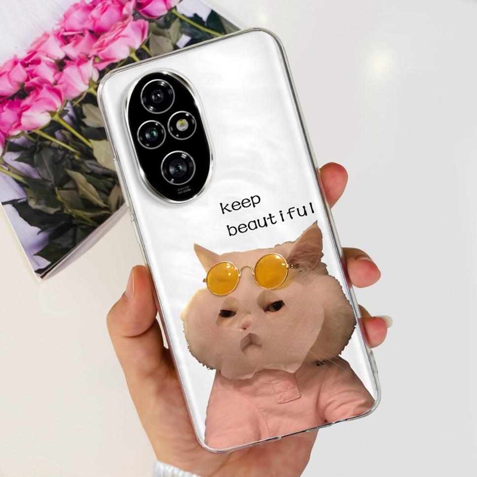For Huawei Honor 200 6.7"Case Cute Cartoon Panda Astronaut Soft Silicone TPU Cover For Honor 200Pro Honor 200 Lite 5G Phone Case