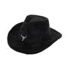 Plush Homburg Furry Fashion Hat Gifts for Boyfriend Hat Wide Brimmed Unisex Wear for Gatherings Photo Props