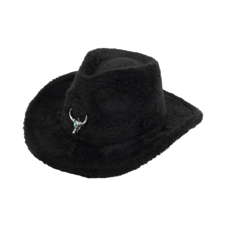 Plush Homburg Furry Fashion Hat Gifts for Boyfriend Hat Wide Brimmed Unisex Wear for Gatherings Photo Props