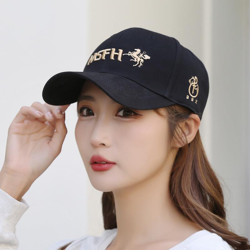 Hot shade and sun protection [Chinese embroidery stupid bear BBXFS] niche original design men's and women's trendy hats, hard top baseball caps