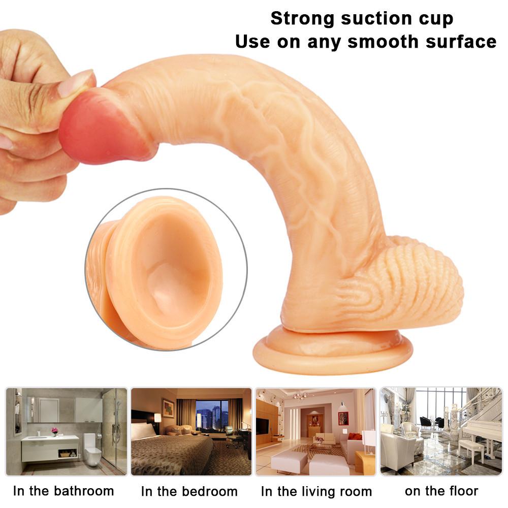 Dildo with Suction Cup Dildo for Anal Lifelike Dildo Realistic Penis Sex Toys for Woman Adult Sex Shop 18+ Good