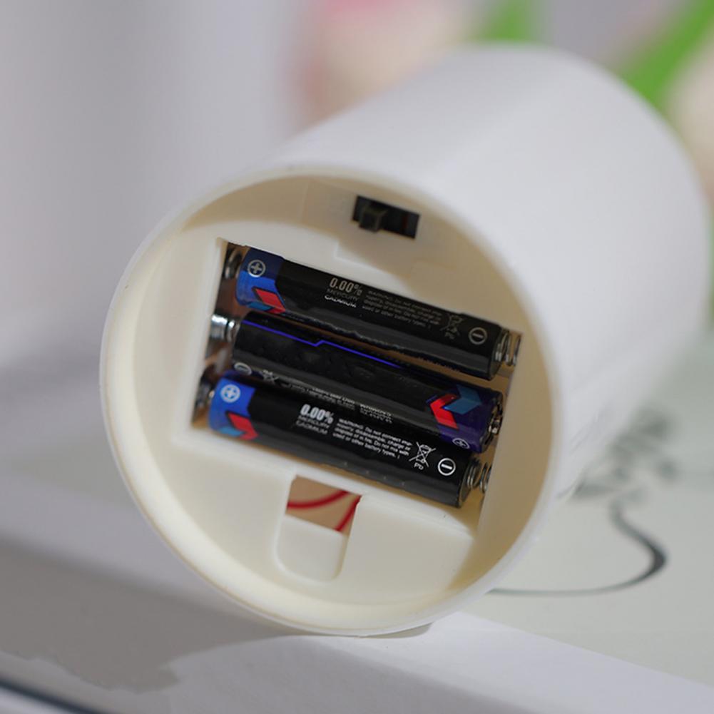 Large Tulip Night Light Realistic Floral LED Bedside Lamp Battery-Powered Light for Bedroom Desk Decor Warm Glow Home Decoration