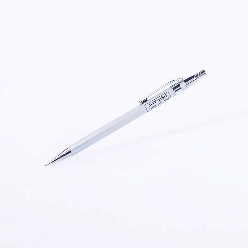 Adjustable Metal Mechanical Pencil: 0.5mm & 0.7mm for Students - Continuous Writing Clickable Design