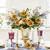 5/10/20 Stück Künstliche Großhandels-Rosenblüten Kunstblumen für Heimzimmerdekoration Hochzeitsparty Halloween Thanksgiving Weihnachtsdekoration