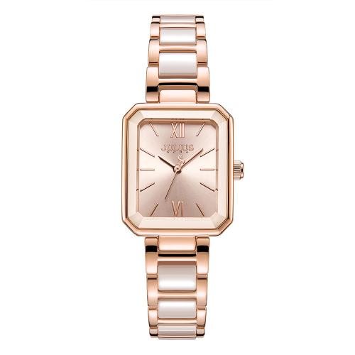 [JULIUS] JULIUS Women s Square Ceramic Metal Watch JA-1273 JA-1273A