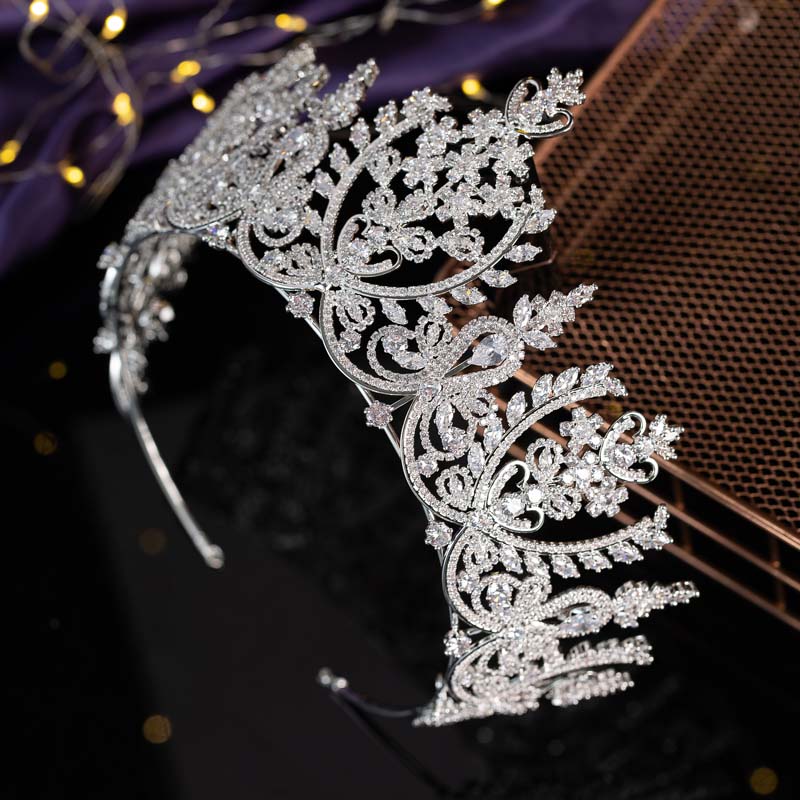 Classic Tiara Fashionable Design CZ Bridal Hair Accessories Anniversary Wedding Party Crowns for Women BC5145 Corona Princesa