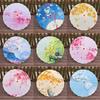 Chinese Antique Style Oiled Paper Umbrella 70cm 10 Colors Women Decorative Umbrella Bridesmaids Party Scenery Dance Performance