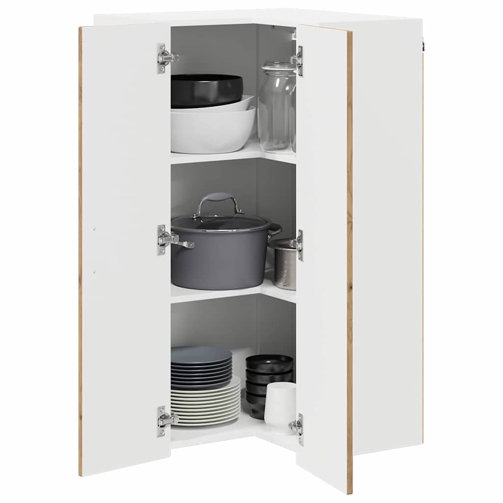 Winkel-Wandschrank LUCCA Artisan Eiche 57 x 57 x 100 cm