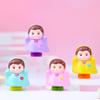 Stylish Girl Raincoat Resin Ornament for Home Decor and Housewarming Gifts