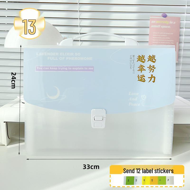 Waterproof 13-Pocket Accordion File Folder for Students 990₽