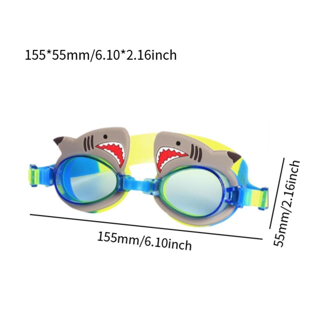 Kids Swim Goggles Shark Shaped Anti Fog Goggles for Water Sports Youths