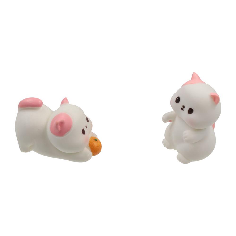 Cute Mini Cat Ornament Cartoon Kitten Statue Cat Figurines Miniatures  Fairy Garden Decorations