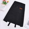 Double-Sided Half-Length Apron Waterproof Fabric Work Apron Durable Kitchen Apron  Milk Tea Shop