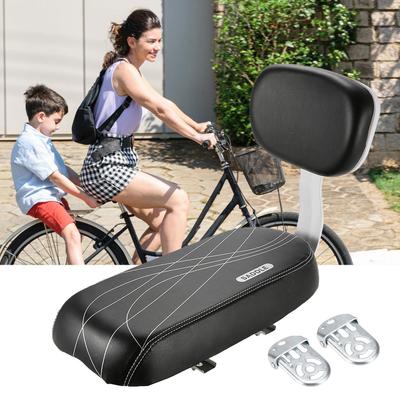 Asiento Trasero de Bicicleta para Niño con Reposabrazos y Reposapiés Pedal Alfombrilla para Asiento Trasero de Bicicleta Infantil Incluyendo Respaldo para Pieza de Ciclismo