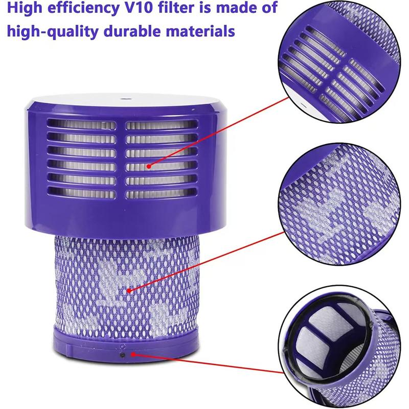 For Dyson V10 Filter Hepa Accessories Robot vacuum cleaner SV12 washable filter Replacement cleaning Spare Parts