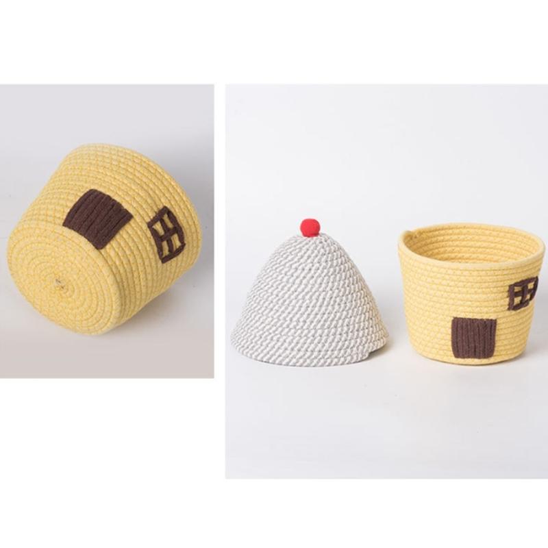 Multipurpose Woven Storage Basket for Home Decoration Organizers Container Ideal for Organizing Clothes Toy and More