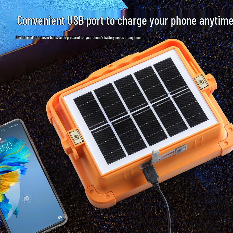 NuFeng D08 Solar Charging Portable Warning Floodlight