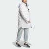 Adidas Casual Sport Series 600 Fill Hooded Down Jacket Side Slit Design Warm Daily Outerwear Women White IL8936