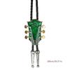 Bolo Tie für Erwachsene Musikfestival Cowboy Krawatte mit Gitarrenkopf Anhänger Gentleman Musiktreffen/ Disco Party Schmuck