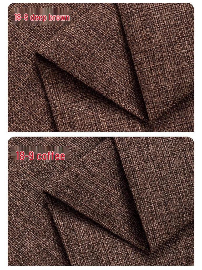 Retro Thickened Linen-Cotton Fabric: Solid Color 1.8m Wide for Sofa Covers & Tablecloths