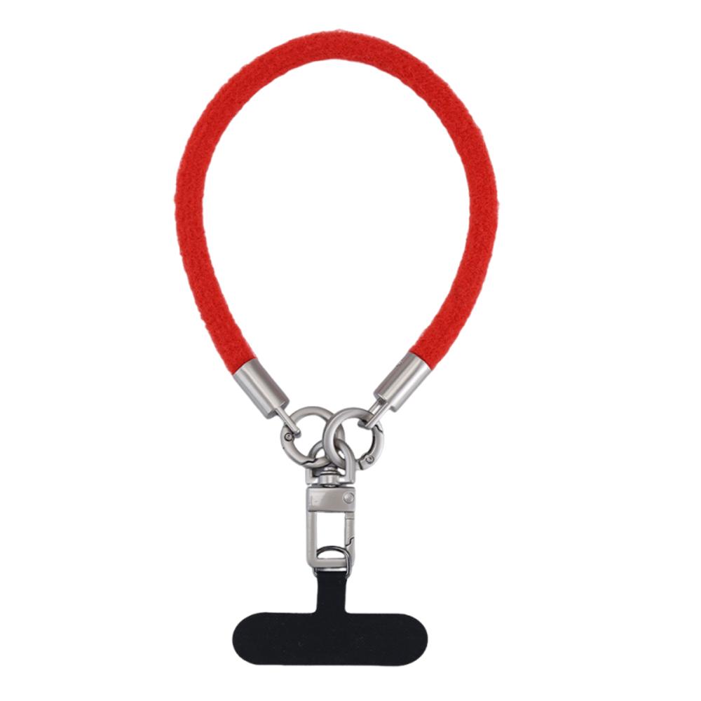 Custom Eco-Friendly Durable Mobile Phone Hand Wrist Lanyards Keychain Sports Polyester Woven Short Wrist Strap Lanyard Phone