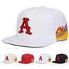 Unisex A Letter Embroidery Side Flame Hip-Hop Hats Spring Autumn Outdoor Adjustable Casual Baseball Caps Sunscreen Hat
