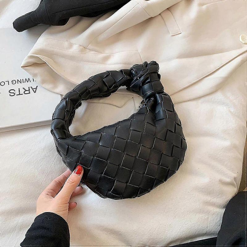 New Woven Bag One-shoulder Handbag Boston Women's Bag-FCY