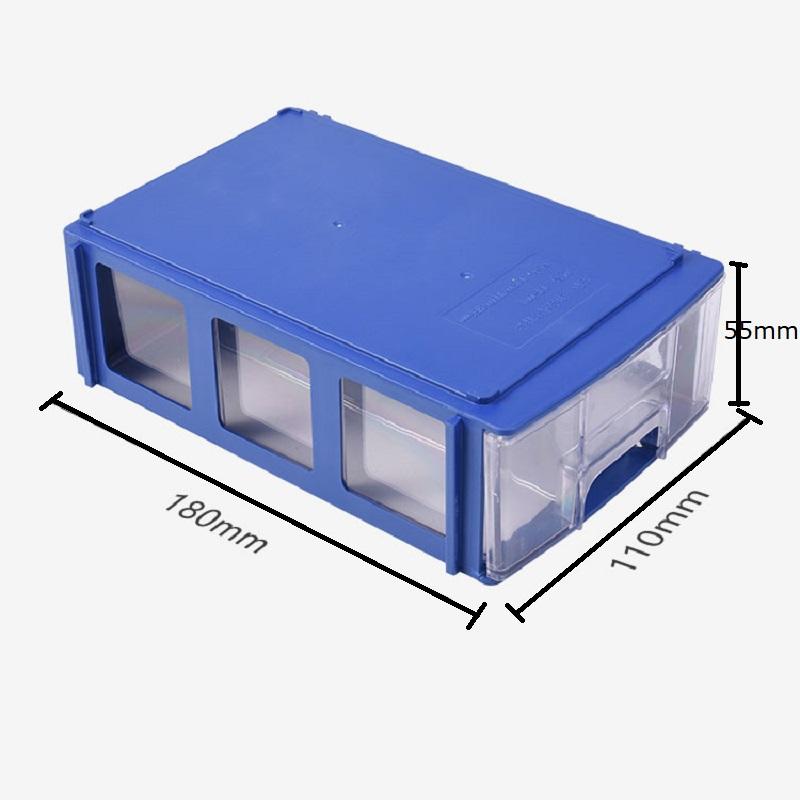 1-6 PCS  Plastic Small Parts Storage Boxes Rectangle Storage Box Parts Storage Box Container Office Staff Storage Boxes