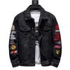 Men's Trendy Ripped Denim Jacket: European & American Street Style, Loose Fit for Teens, Ideal for Spring & Autumn