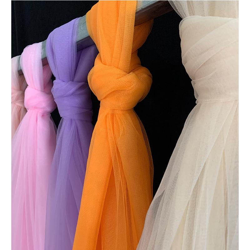 High-Density Swiss Gauze Wedding Decoration: Chair Backs, Curtains, Ceiling & Table Decor