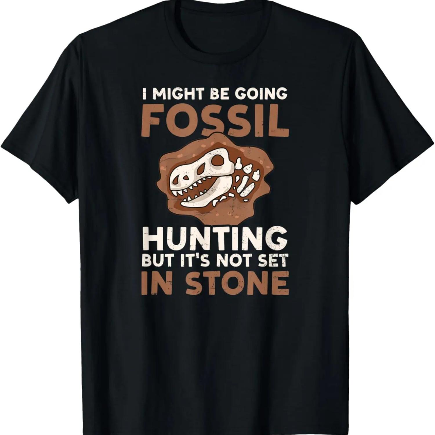Not Set In Stone Design Fossil Hunting T-Shirt S
