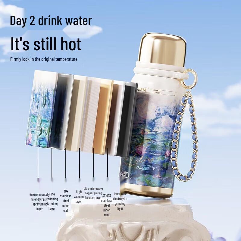 Germ Van Gogh Water Lily 580ML Insulated Cup