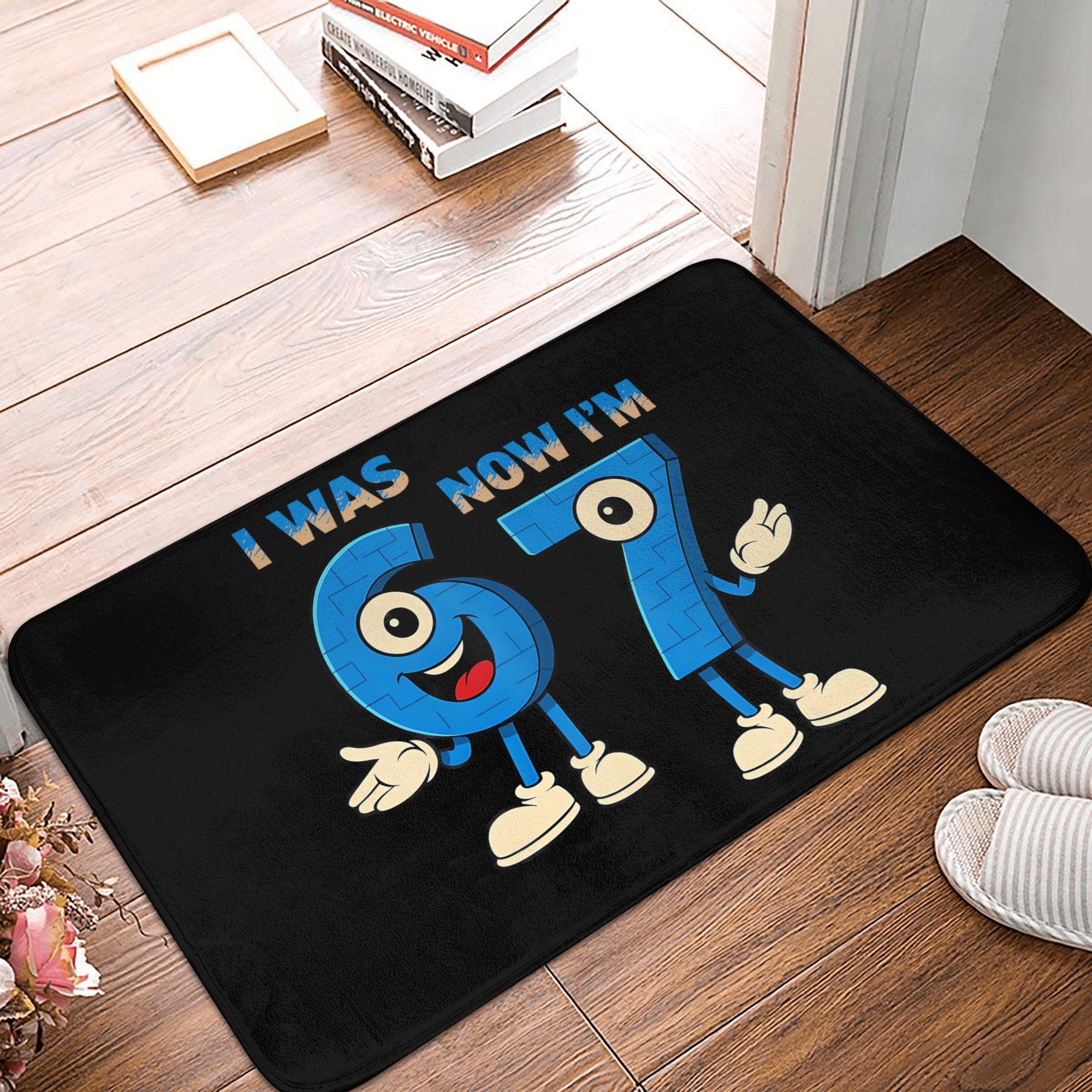 

Funny 67 Italian Brainrot Meme Doormat Mat Anti-Slip Bathroom Kitchen Bedroom Rug Carpet 40*60cm 40cmx60cm