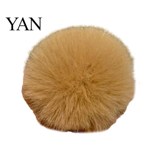 Backpack Charms Faux Fur Pom Fluffy Ball with Elastic Loop Cute for Hats Plush Bag Charm Craft Projects Hat Accessories