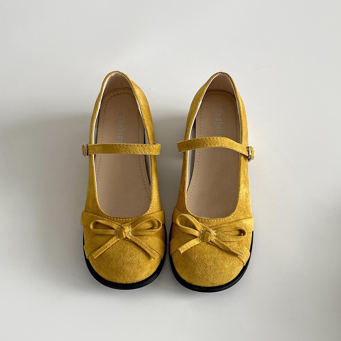 

White French retro thick heel heightening shallow mouth single shoes women s summer 2025 new with skirt versatile Mary Jane shoes 40 оранжевый