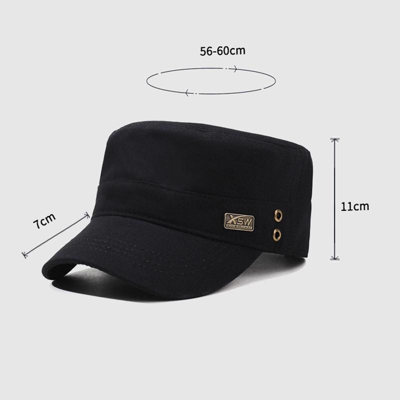 Men's Flat Top Cap Outdoor Fishing Cap Spring Autumn Cap