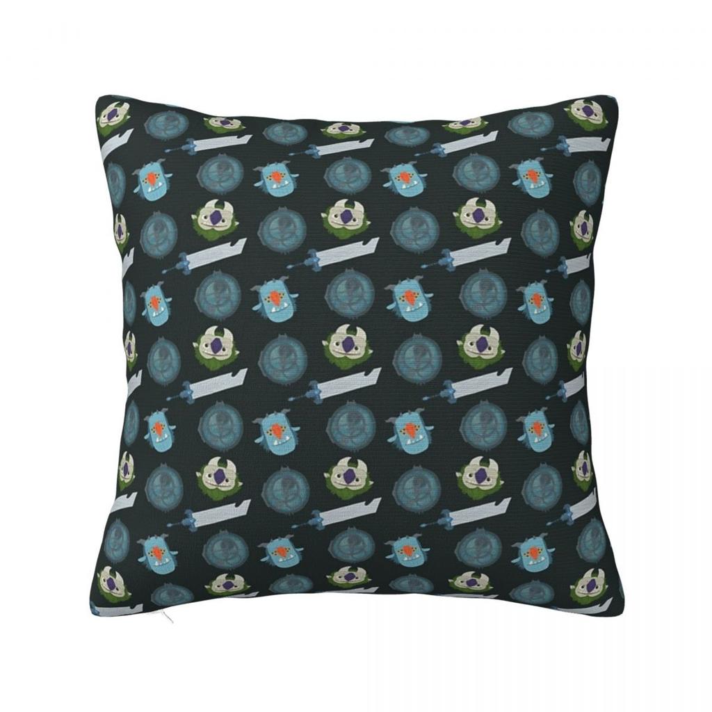 Trollhunters Repeating Pattern Square Pillowcase Pillow Cover Cushion Zip Decorative Comfort Throw Pillow for Home Bedroom