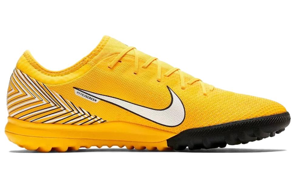Nike Mercurial Vapor 12 AG Sol Sintetic Amortizare, Rezistente la Uzură Ghete de Fotbal Unisex Galben Negru AO4703-710