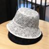 Korean Bucket Fisherman Hat for Women, Vintage Thin Lace Breathable Japanese Style Sun Protection Summer Korean Version Sun Hat