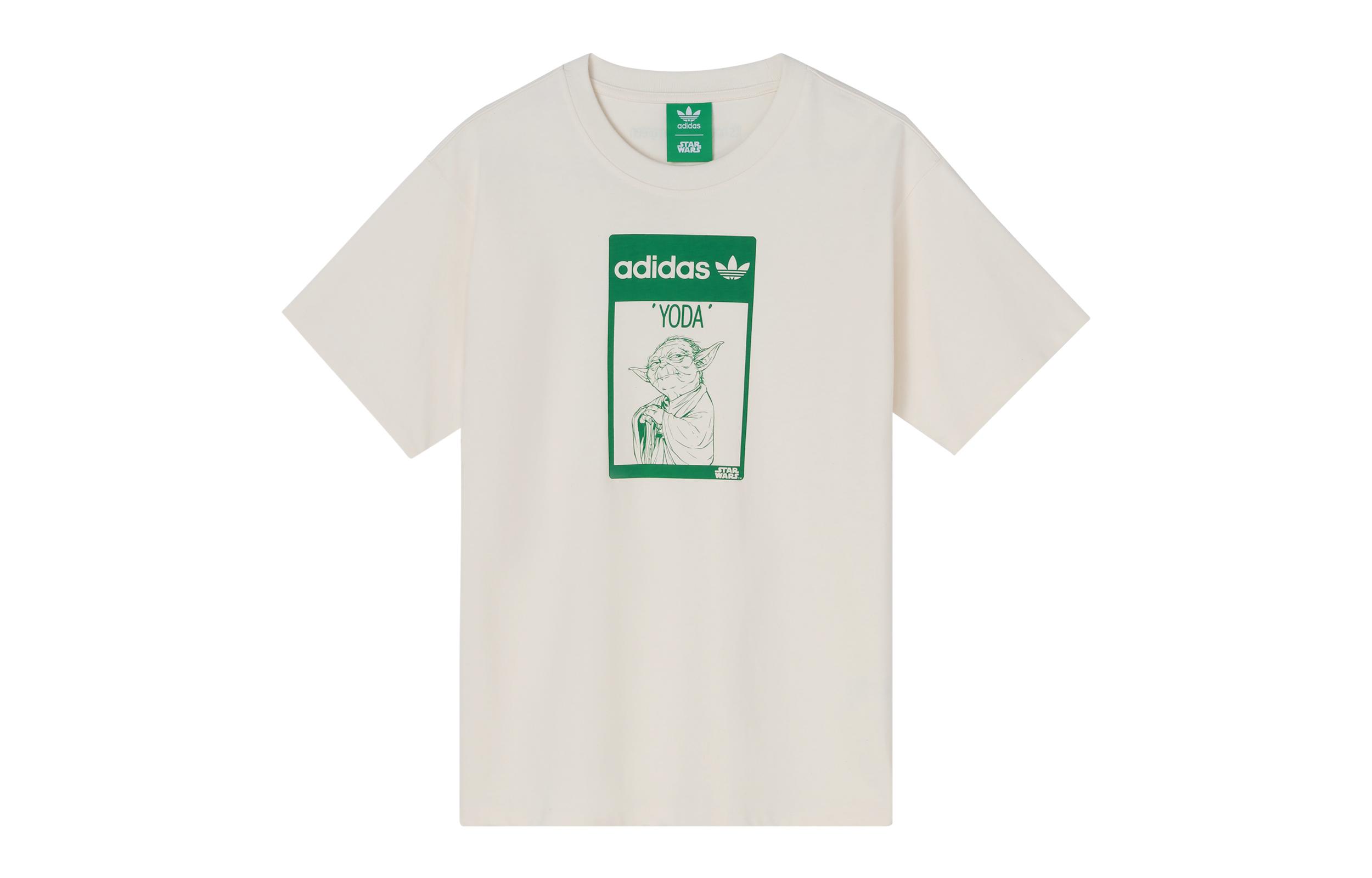 Adidas Originals Drop Shoulder Sleeve T Shirt Unisex Ecru GP3461 XXS