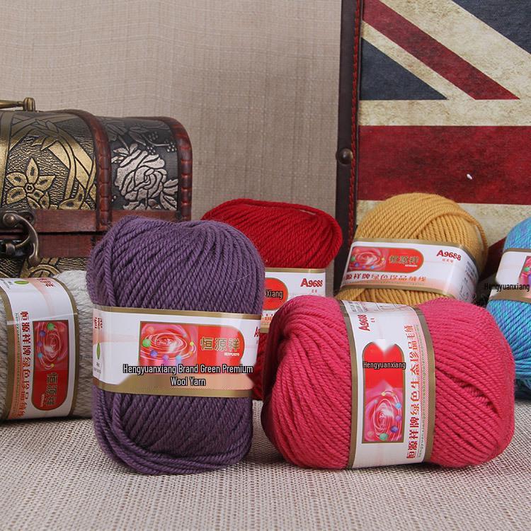 Hengyuanxiang A9688 80% Wool 20% Acrylic Hand & Machine-Knitted Yarn