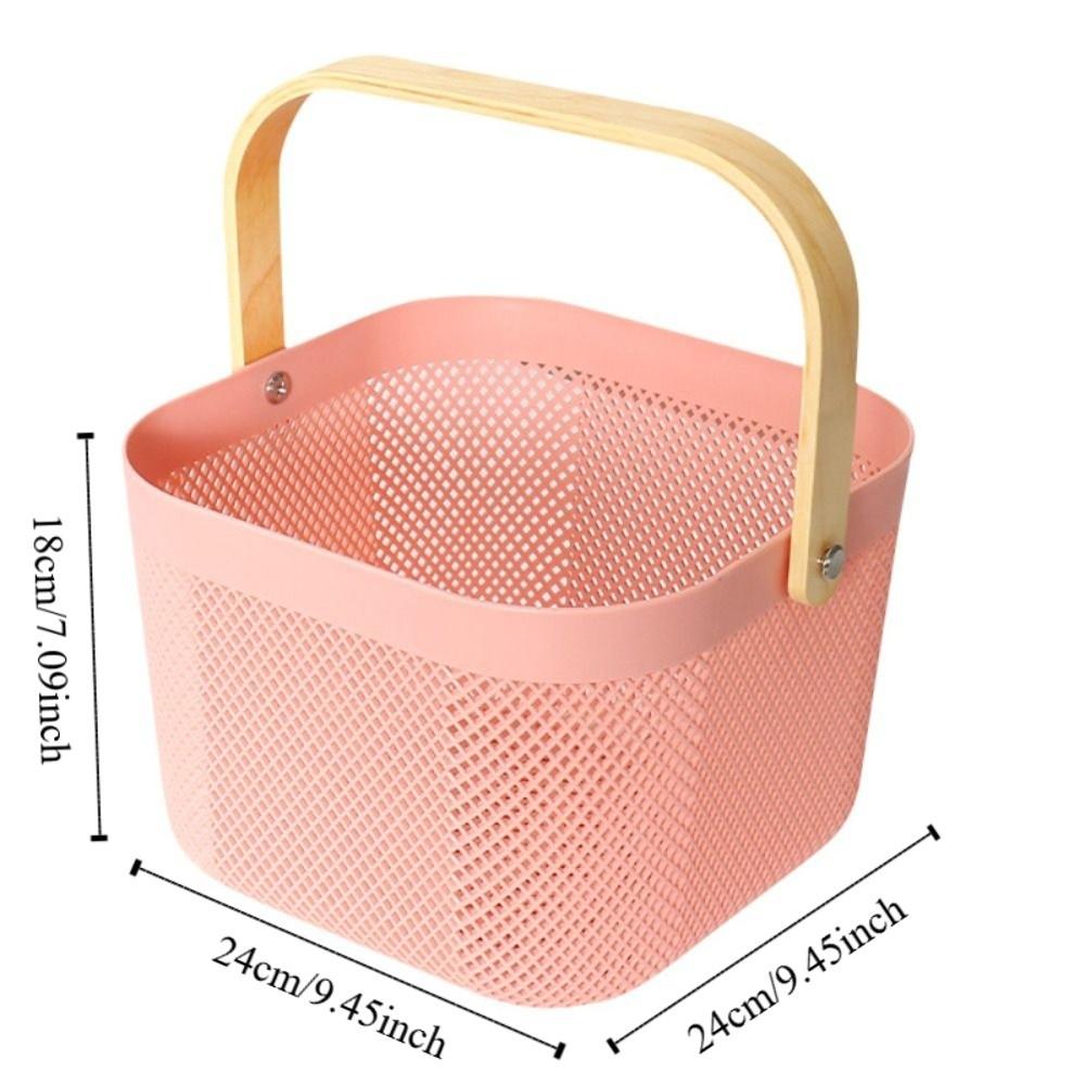 Plastic Fruit and Vegetable Drainage Basket Large Capacity Towel Storage Basket  Living Room
