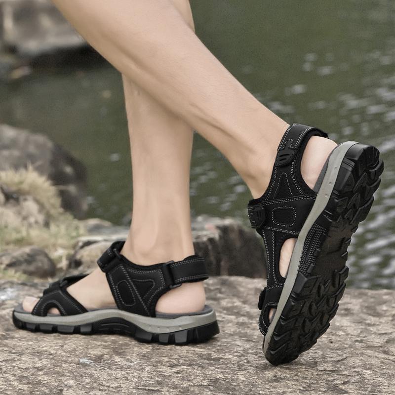 Summer New Open Toe Sandals Waterproof Beach Shoes for Men Leisure Walk Mens Sports Sandals Quick Dry Wading Aqua Shoes Sneakers